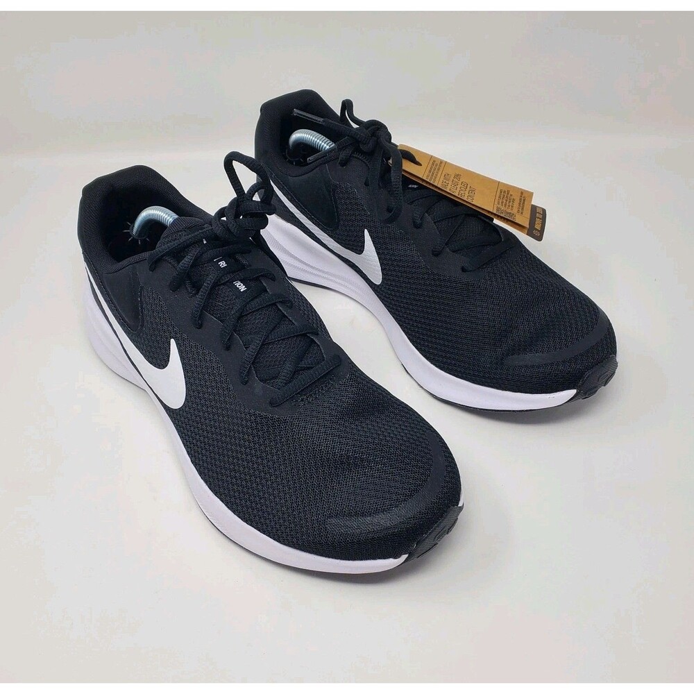 Nike Revolution 7 Wide Road Running Shoes Black White FB8501-002 Men's Size 11